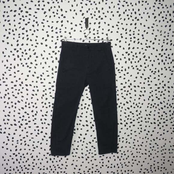 Vince Navy Blue Military Utility Style Cropped  Pants - Picture 2 of 10